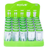 Olympic sportswear rixus baliedisplay rxds01 kabels en laders gevuld