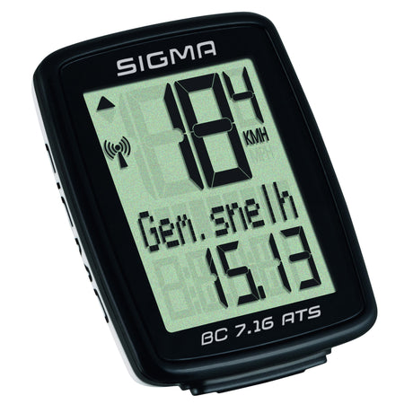 Sigma Fietscomputer BC 7.16 ATS zwart