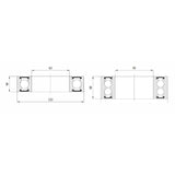 Marwi union kogellager max cb-438 6000v llu 10x26x8