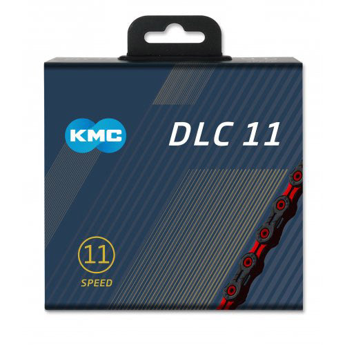 KMC Fietsketting DLC 11 118 Schakels - Rood Zwart