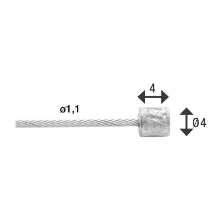 Elvedes schakel binnenk 2250mm (100) 6472rvs-49-box