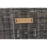 Basil Bremen Rattan Look KF - fietsmand - voorop - donkerbruin