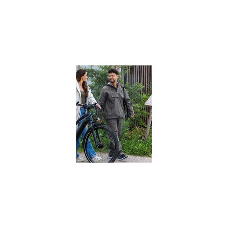 Mirage regenjas rainfall closed jacket - maat l - gemaakt van polyester soft touch - earl grey