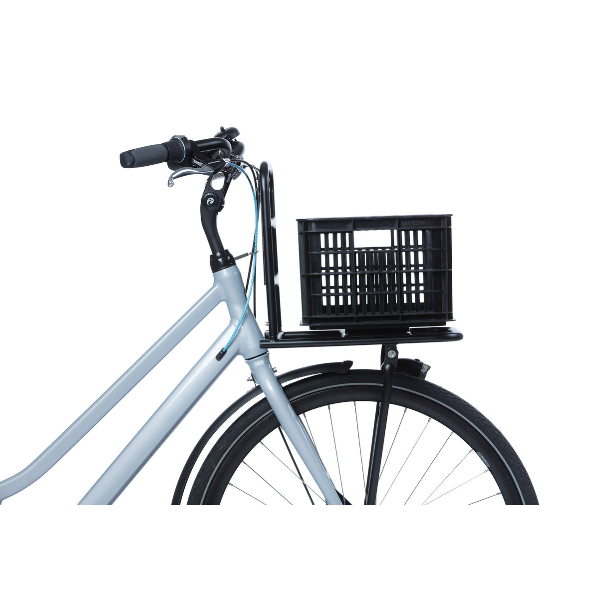Basil fietskrat S - klein - 17.5 liter - zwart