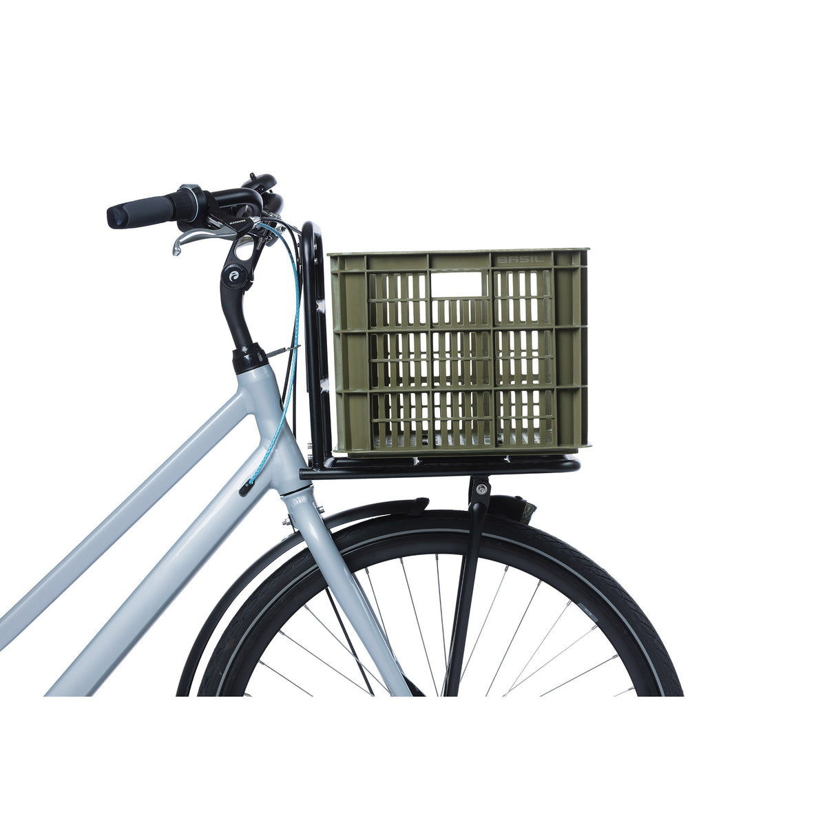 Basil fietskrat L - groot - 40 liter - groen