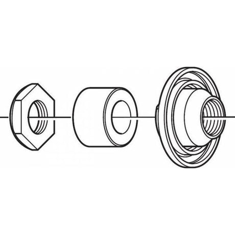 Shimano achter asconus Deore links Y3SV98020