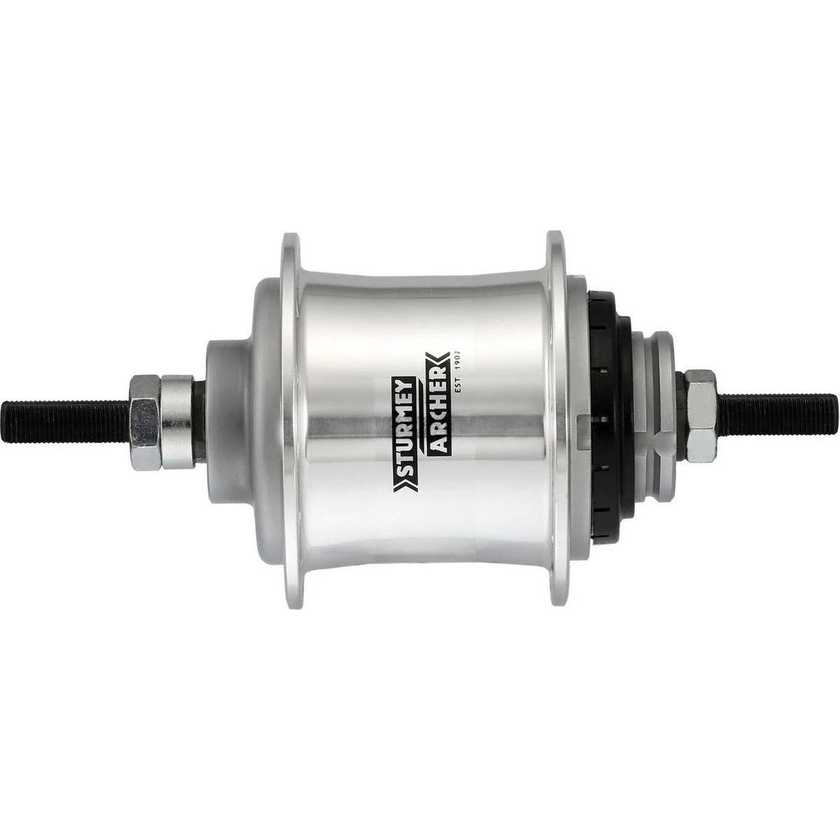 Versnellingsnaaf 2 speed Sturmey Archer A2 Automatic vrijloopnaaf 36 gaats - zilver