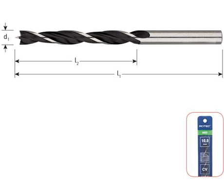 Rotec houtboor met centerpunt 5mm