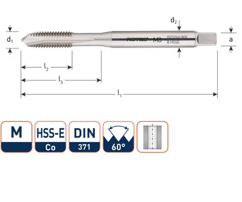 Rotec machinetap d371 alu m3