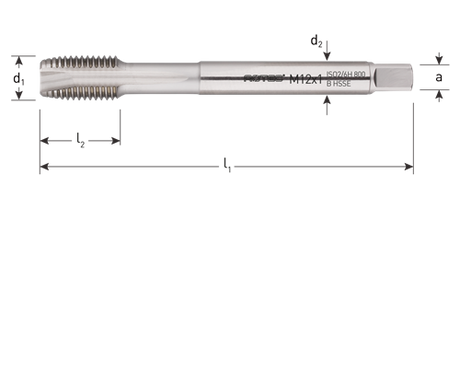 Rotec machinetap din374 mf14x1