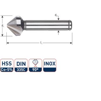 Rotec verzinkfrees 90gr. inox 12.4mm