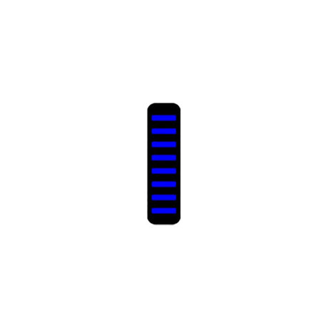Rrp proguard cable tie - front - sticker - standard - blue