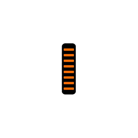 Rrp proguard cable tie - rear - sticker - orange