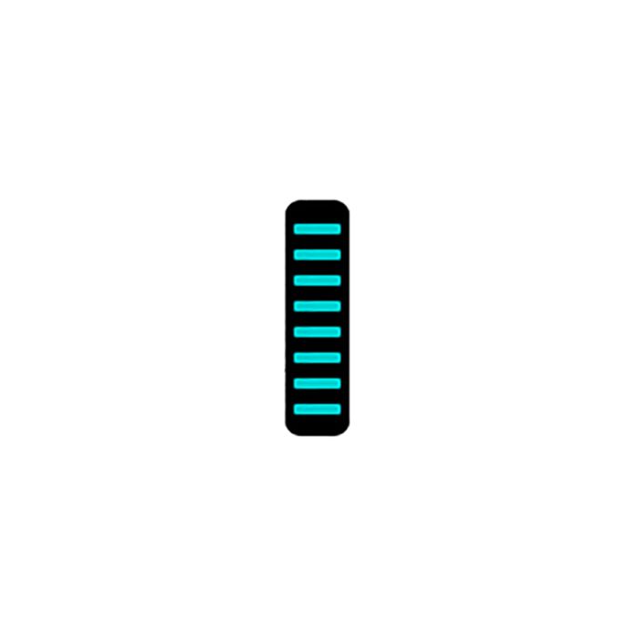 Rrp proguard cable tie - rear - sticker - turquoise