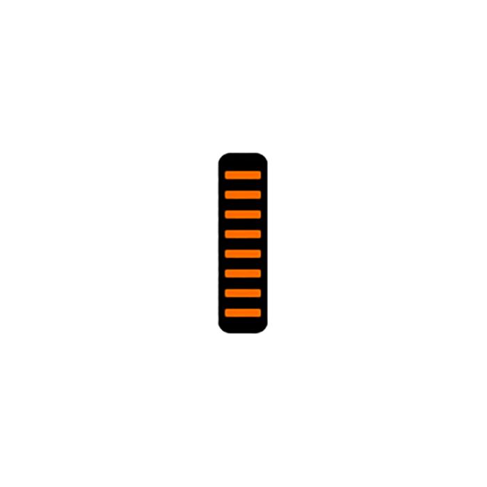 Rrp proguard bolt on v1 - front - sticker - standard - orange