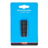 Road vervangings remschoenen Elvedes 55 mm voor Shimano cartridge V-brake (op kaart)