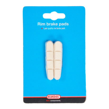 Elvedes velgremblokjes (1paar) Road 55mm wit shim.6837-CARD