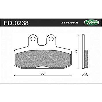 Newfren schijfremblok fd0238