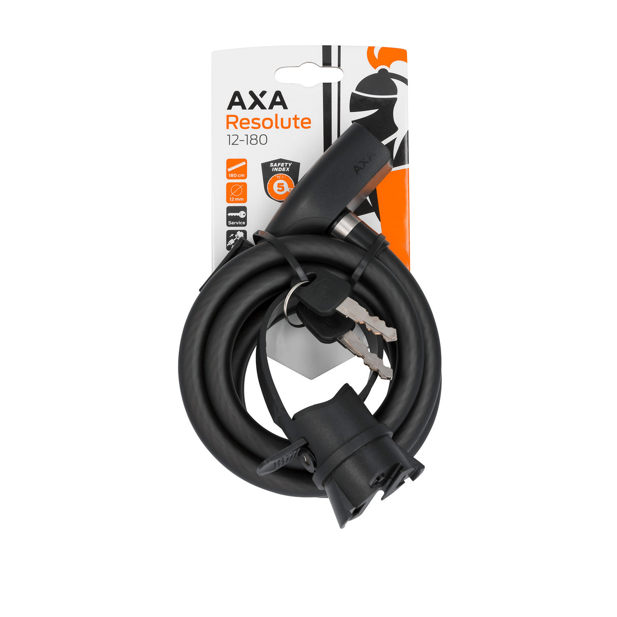 Slot AXA kabelslot Resolute 180 cm -Ø 12 mm