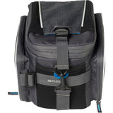 Basil Sport Design Trunkbag - Grijze fietsbagagedragertas, 7-15L, waterafstotend, voor reguliere fiets en e-bike