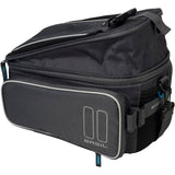 Basil Sport Design Trunkbag - Grijze fietsbagagedragertas, 7-15L, waterafstotend, voor reguliere fiets en e-bike