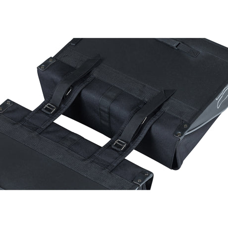 Basil Forte dubbele fietstas, zwart zwart, waterafstotend, 35L