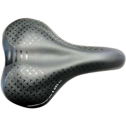 Selle monte grappa monte grappa zadel asola 6200 gel stalen rail zwart