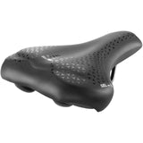 Selle monte grappa monte grappa zadel asola 6200 gel stalen rail zwart