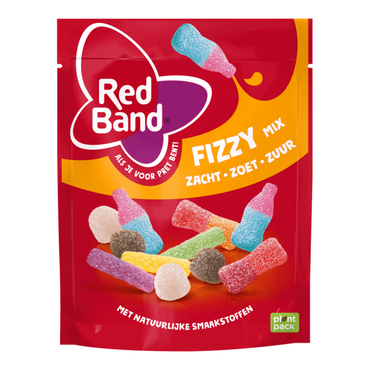 Red band snoepmix fizzy - zuur zoet snoep - 10x215g