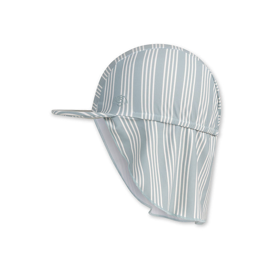 Resort stripe | groen wit gestreept uv zonnepetje