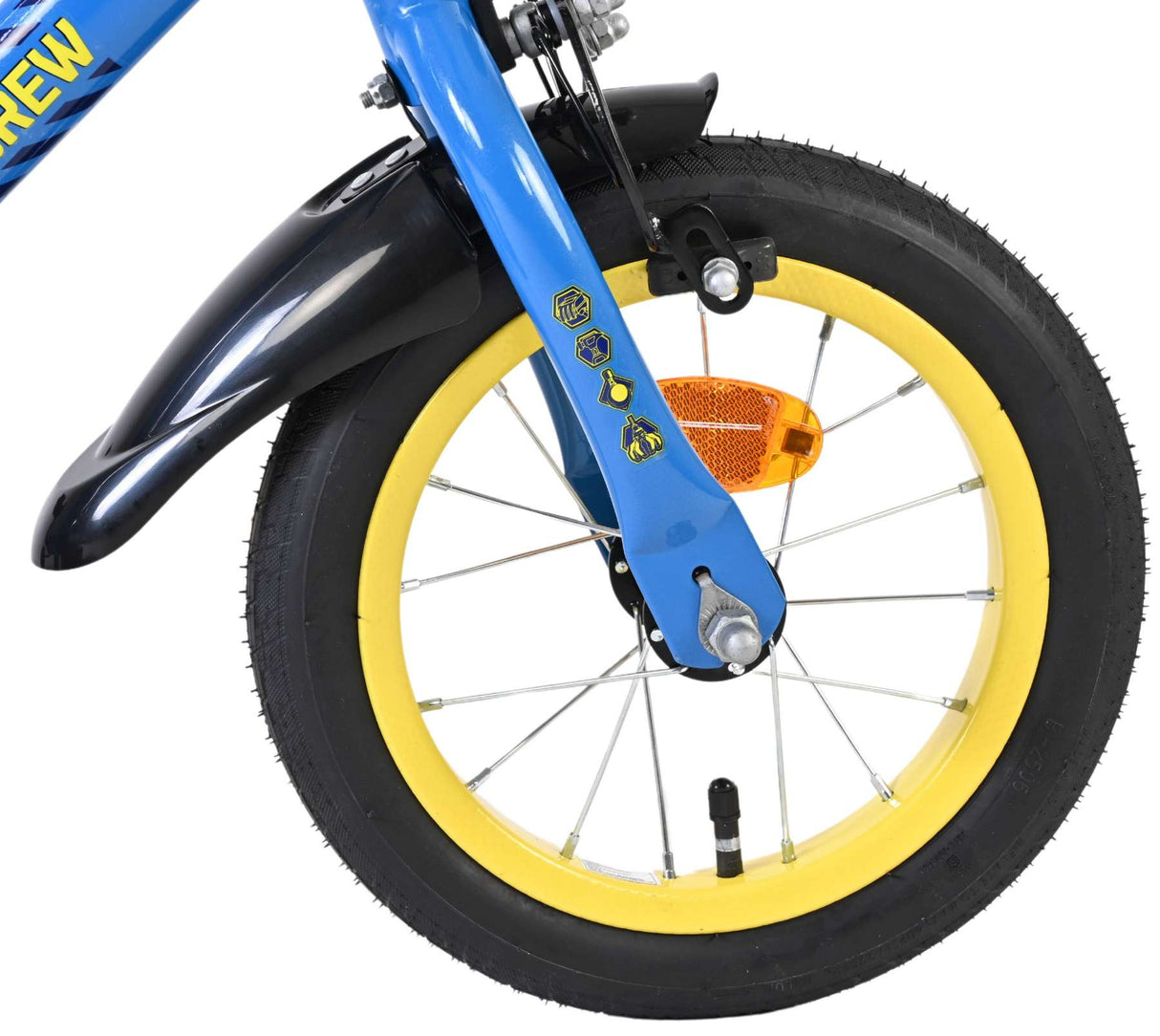 Volare paw patrol -rubble crew - kinderfiets - jongens - 12 inch - blauw