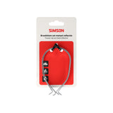 Simson broekklemmen rvs metaal met reflectie