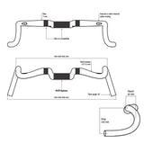 Deda Stuurbocht Gera Gravel 440mm POB 31,7mm carbon