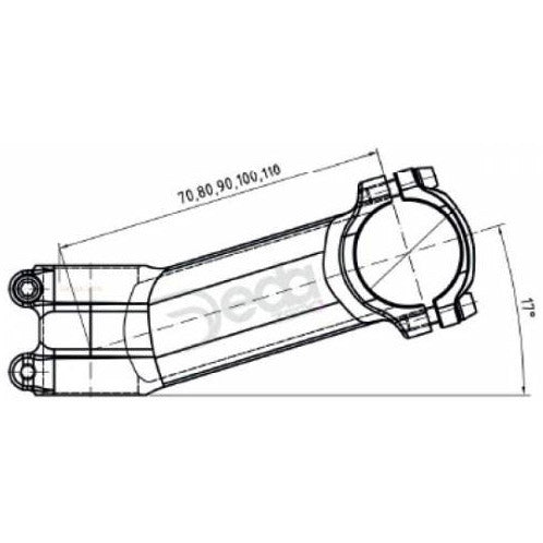 Deda deda nok zero 90mm bob alu 73-17gr. 31.7mm oem