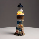 Strandsouvenir - vuurtoren schelpen led-licht