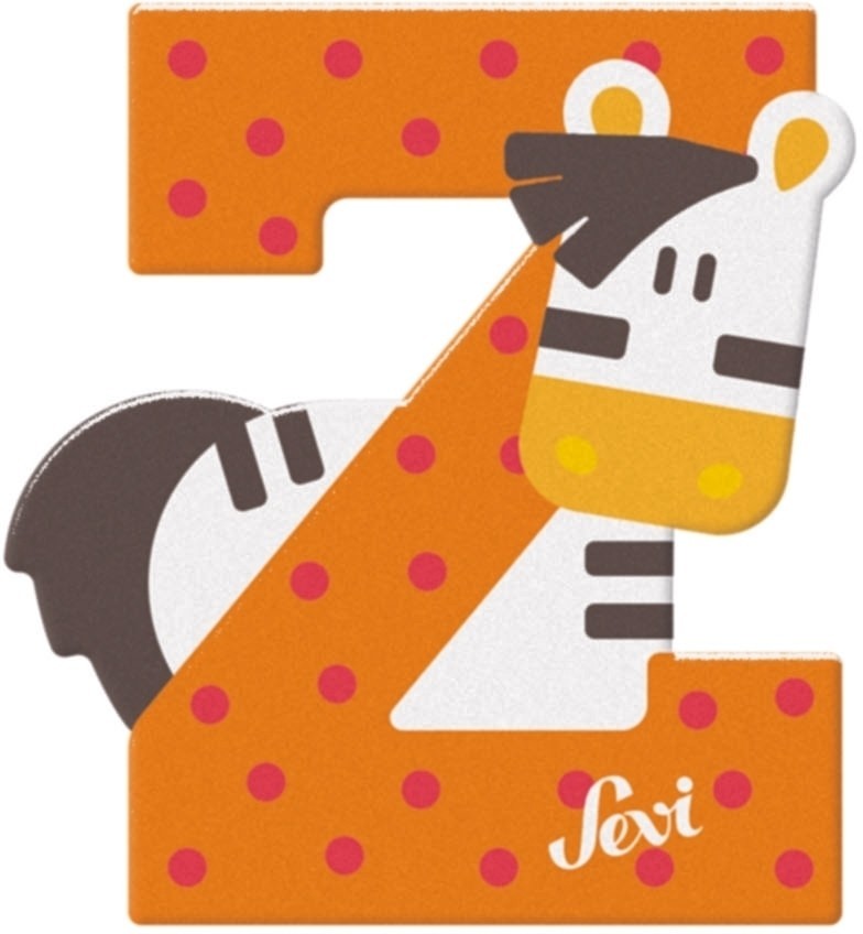 Sevi letter z zebra: 10 cm (83026)