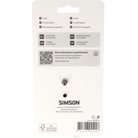 Simson achterlicht aurora b-line b23f
