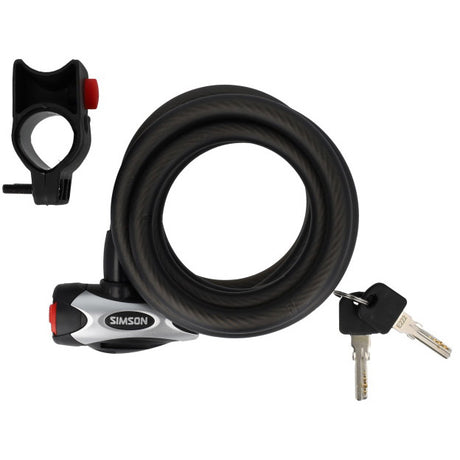 Simson spiraalkabelslot pro 12mm 180cm