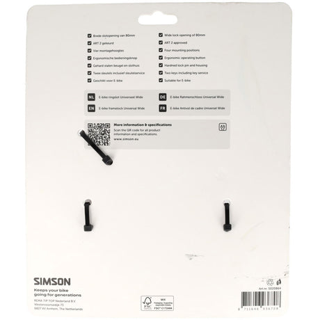 Simson ringslot 80mm art**