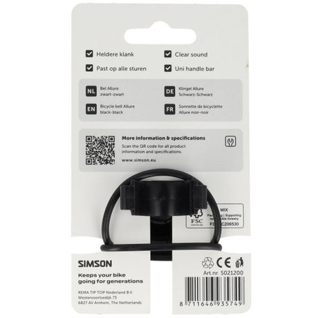 Simson bel allure zwart-zwart