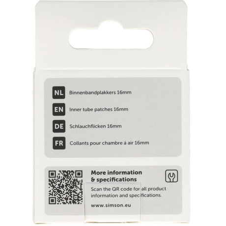 Simson binnenbandpleisters 16mm 8st