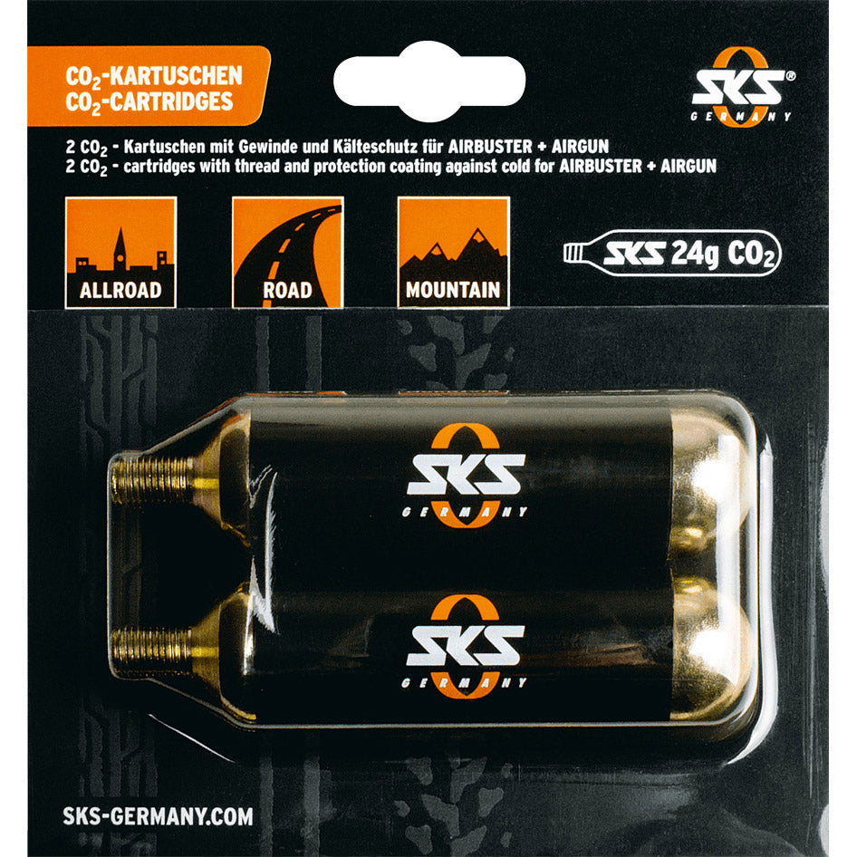 Sks co2-patronen 24g voor airbuster (2st)