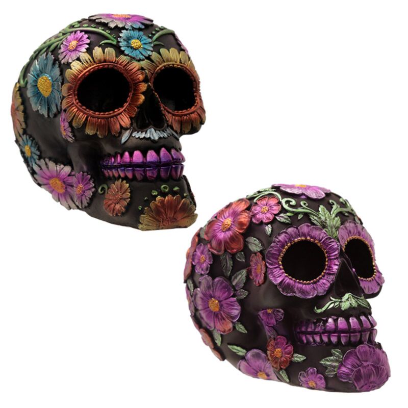 Dia de los muertos mexicaans doodshoofd margriet woonaccessoire