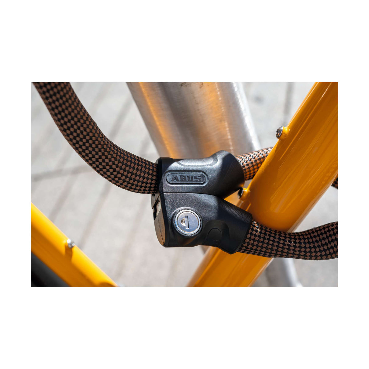 Abus kettingslot infinity loop 1806 140 140cm autum orange