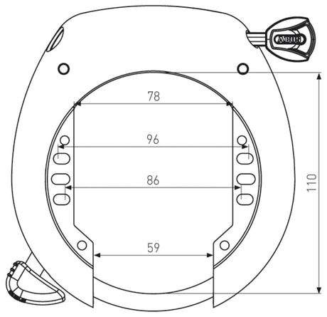 Abus Schëld Xplus 5755R Art 2 Black Ring Lock