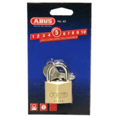 Abus Padlock 65 40mm Gold Key Lock 5cm