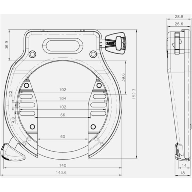 Abus amparo Slot 4650s r schwaarz Art2 9 15