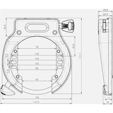 Abus amparo Slot 4650SL Art2 Schwaarz Velo Lock