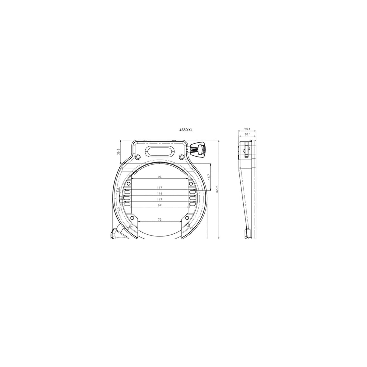 Abus Amparo 2.0 4650XL zwart ART2 slot