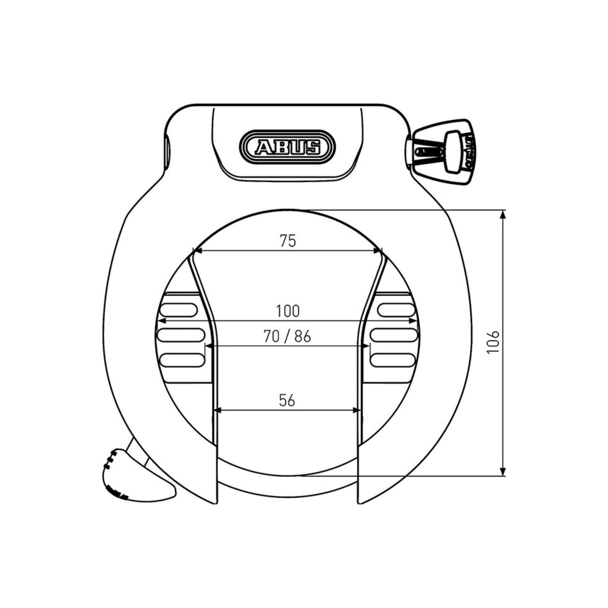 Abus Pro Amparo 4750S ART2 Zwart